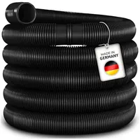 Tillvex Poolschlauch 50m | ø 32mm) Schwarz Schwimmbadschlauch Saugschlauch