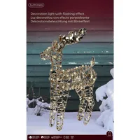 Lumineo LED Rentier 100 LED 37x66 cm Gold warm