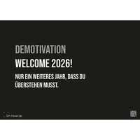 GP-Fever.de DEMOTIVATION 2026 - dein demotivierender Begleiter - Kalender