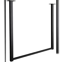 CLP Garderobenständer Fenton 60 x 60 cm Schwarz