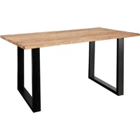 Sam möbel gmbh Baumkante Esstisch Sheesham-Holz naturbelassen 120 x