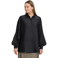 Vera Mont Satinbluse mit Kragen in schwarz, | Gr.: