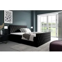 Fun Möbel Boxspringbett Schlafzimmerbett ASHER PREMIUM 200x220cm Stoff Fresh