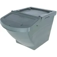 Kerbl Futterbox mit Deckel 60 l Grau