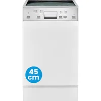 Bomann GSPE 7422 TI Einbau-Geschirrspüler (teilintegrierbar, 448 mm breit,