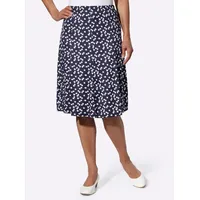 Sieh an! Jerseyrock in marine-weiß-bedruckt | Gr.: 56