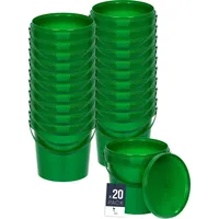 Benbow Eimer mit Deckel 1L x20 Grün - lebensmittelecht,