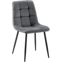 CLP Esszimmerstuhl Tilde Polyester grau