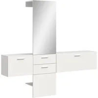 Xonox.home Garderobe Vaga X7GA9G06 Garderobenkombination Garderoben-Set in weiß Melamin,