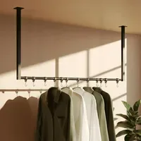 CLP Garderobenständer Fenton 100 x 60 cm Schwarz