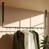 CLP Fenton Kleiderständer 120x60x7 schwarz