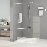 VidaXL Duschwand für Begehbare Dusche Silbern 100x195 cm ESG-Klarglas