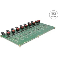 DeLock M.2 Testboard für 8 x M.2 NVMe Key