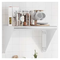 VidaXL Wandregal 50x30x31 cm Silbern Edelstahl