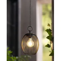Dekoleidenschaft Solar LED Leuchte "Atmosfera" aus Metall, schwarz, Outdoor