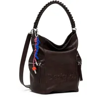 DESIGUAL Arica Half Logo Backpack Big Dunkelbraun