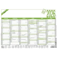 Neumann Zettler Arbeitstagekalender A4 Blauer Engel 2026 – Bürokalender