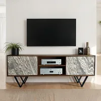 FineBuy TV Schrank FineBuy Lowboard 150 cm Holz Massiv