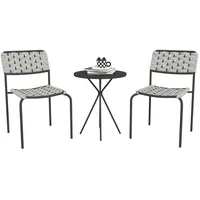XDOVET Polyrattan Gartenmöbel Set, Outdoor Lounge Balkonmöbel für 2
