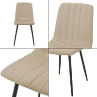 [en.casa] En.Casa, Stühle, Esszimmerstuhl Elsern 2er Set Hellbraun
