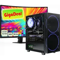 Gamemax Gaming-PC i5 14400F 2023 32" LED Curved Intel