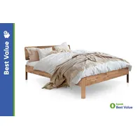 Byoak Massivholzbett, Wildeiche, Holz, Echtholz,Eiche, 140x200 cm, Schlafzimmer, Betten