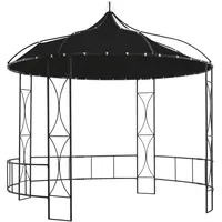 VidaXL Pavillon 300 x 290 cm Anthrazit Rund