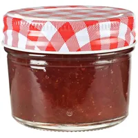 VidaXL Marmeladengläser mit Weißen/Roten Deckeln 48 Stk. 110 ml