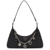 GUESS Everlee Top Zip Shoulder Bag Black