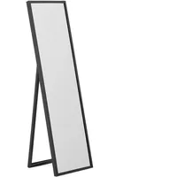 Beliani Stehspiegel Schwarz 40 x 140 cm