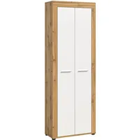 Xonox.home Garderobenschrank JAM 64x191x35 Eiche Wotan weiß