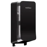 Satino by Wepa Hyginity, Doppelrollen-System-Toilettenpapier Spender JT3 schwarz
