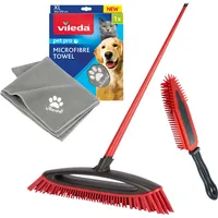 Vileda Besen Pet Pro 3-teiliges Set Rot