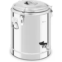 Royal Catering Thermobehälter Edelstahl 22,5 L mit Ablasshahn