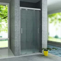 Belvit Duschabtrennung 3 Schiebetüren 8mm ESG Glas Nano 120x200