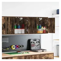 VidaXL Garagen-Wandschränke 2 Stk. Räuchereiche Holzwerkstoff Vidaxl