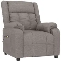 VidaXL Massagesessel Taupe Stoff
