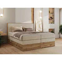 MKS Meble Boxspringbett mit Bettkasten ¦ creme ¦ Maße