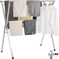 Vevor 2-stufiger Wäschetrocknerständer ausziehbar (130–200 cm), Trockenständer mit 30
