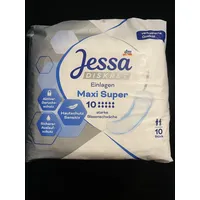 Jessa Diskret Einlagen Inkontinenz Maxi Super, 10 St
