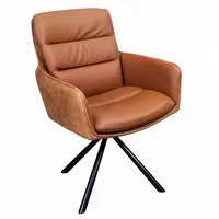 Riess-Ambiente Stuhl BIG GEORGE cognac Echtleder Microfaser mit Armlehne