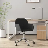 VidaXL Bürostuhl Drehstuhl Stoff Schwarz