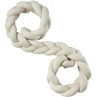 Nordic coast company Bettschlange Geflochten XL Strick Natur Silber