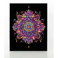 Needle art world Diamond Painting Neon Mandala Bastelset