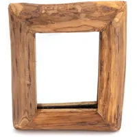 Creedwood Wandspiegel, Natur, Holz, 40x32x3 cm, Spiegel, Wandspiegel
