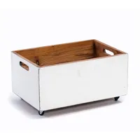 DESIGN DELIGHTS ROLLBARE HOLZKISTE Box | 26x45x30 cm (HxBxT),