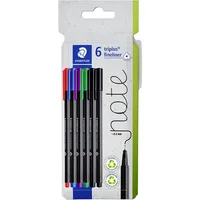 Staedtler triplus Fineliner 334 Fineliner, 6er Set, 334 C6