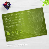 Cover-your-desk Schreibtischunterlage für Kinder Lernunterlage Einschulung, Fußballfeld Optik ABC,