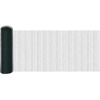 VidaXL Sechseckzaun 0,4 x 10 m Grün/Stahl