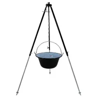Grillplanet Gulaschkessel 15 Liter Dreibein 130 cm schwarz